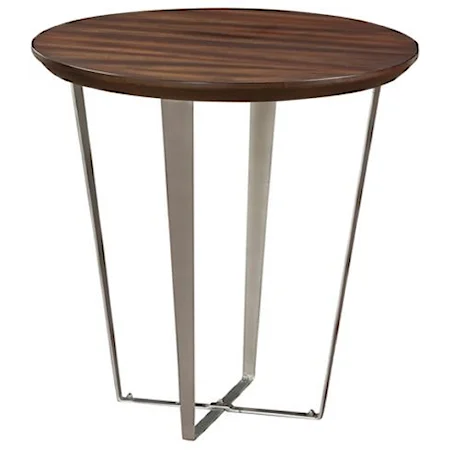 Contemporary Round End Table